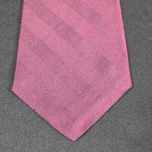CLUBFELLOW Tie Men's Burgundy All Silk Herringbone Classic Width